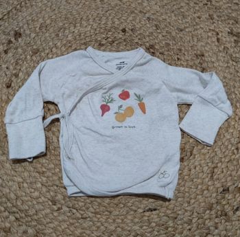 Haut cache coeur manches longues