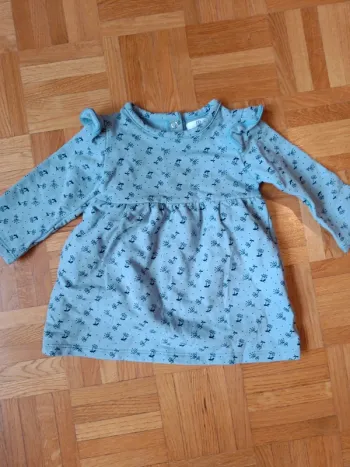 Robe fleurs bleue La Redoute 6 mois