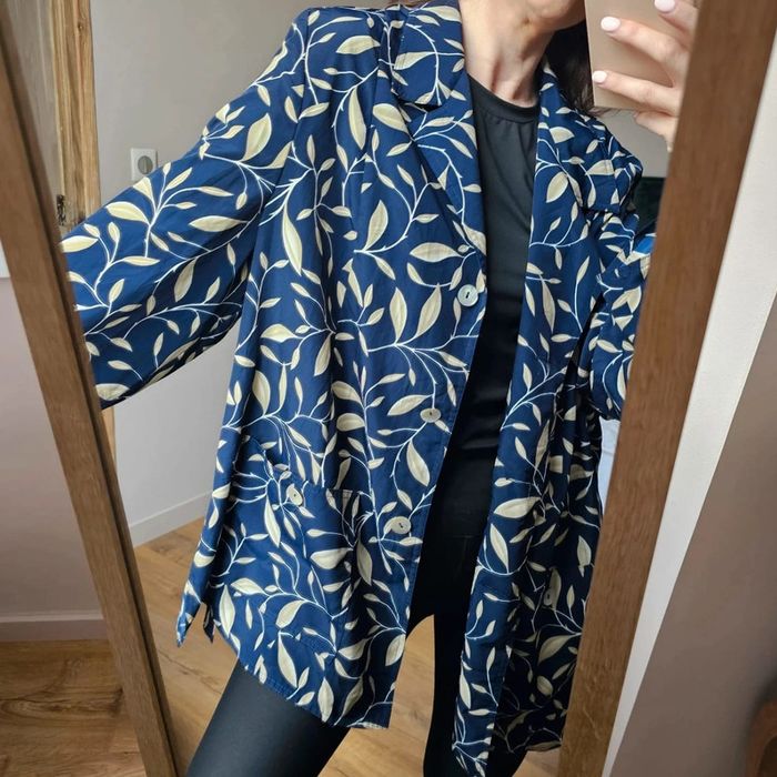 Veste fluide vintage marine legere - photo numéro 2