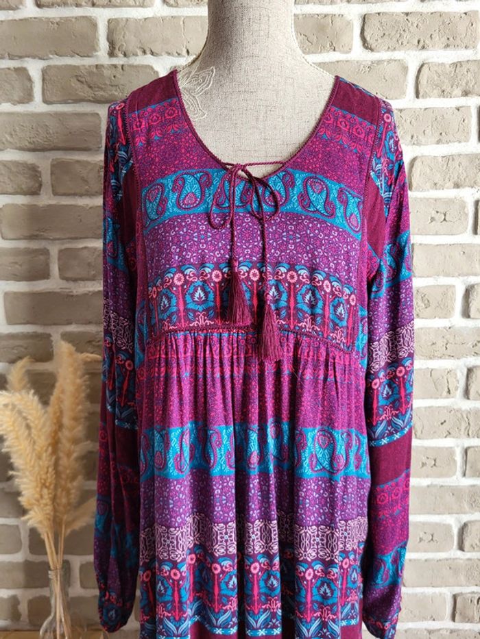 Robe imprimée ethnique Hippie chic- Coline - photo numéro 9