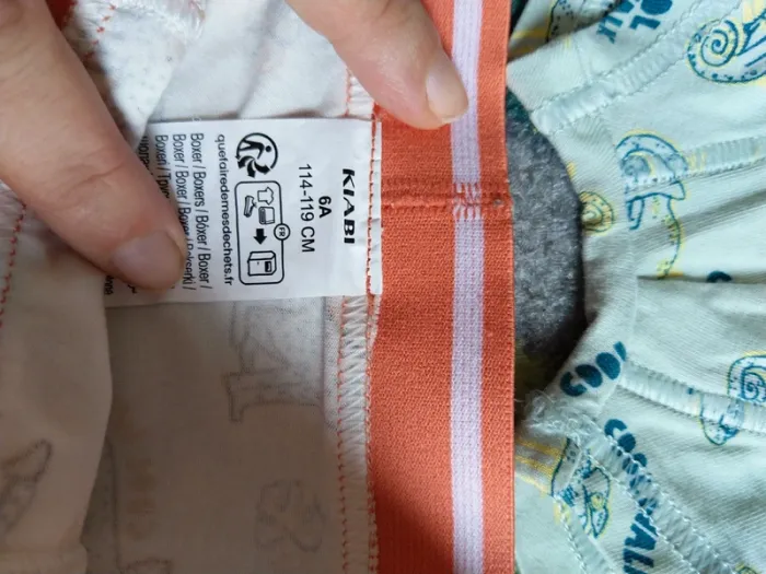 Lot boxers Kiabi 6 ans, taille 114-119 - photo numéro 3