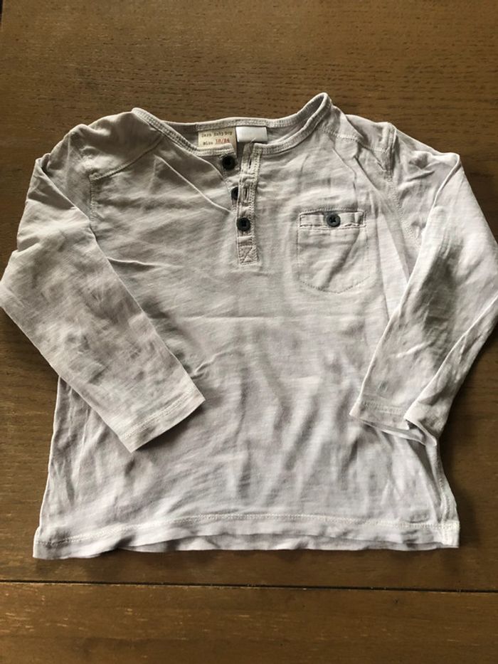 T-shirt gris 18/24 mois Zara