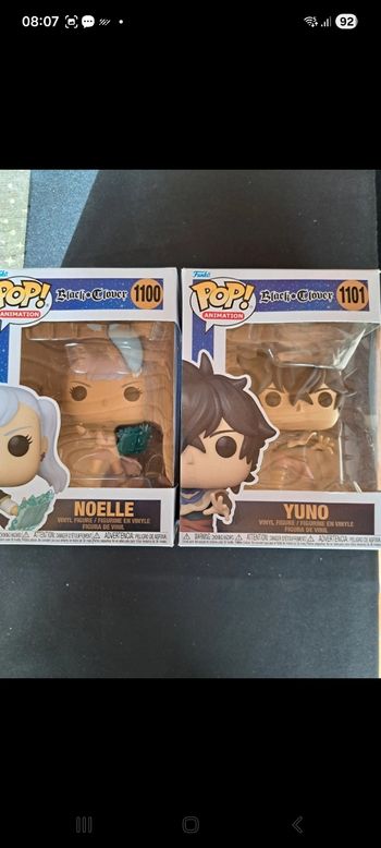 Lot de 2 pop Black Clover