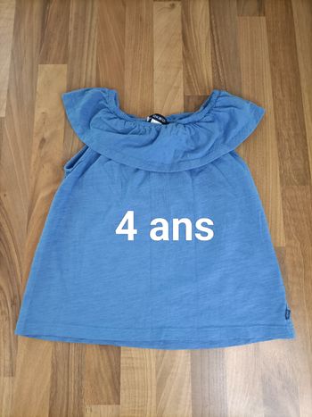 Débardeur bleu 4 ans Okaïdi 