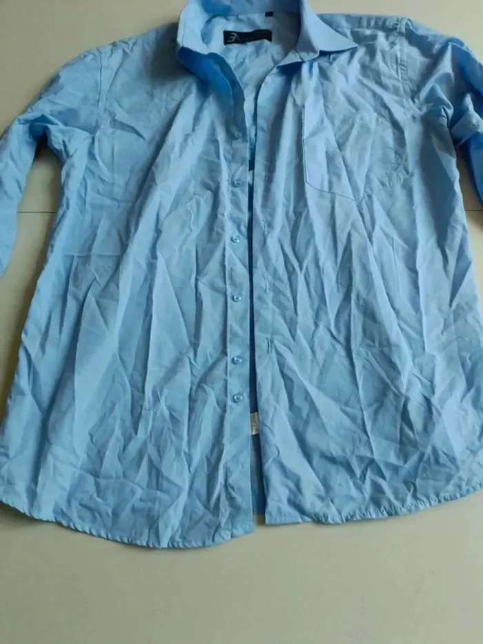 Chemise manche longue bleu emporio fashion taille l - photo numéro 2