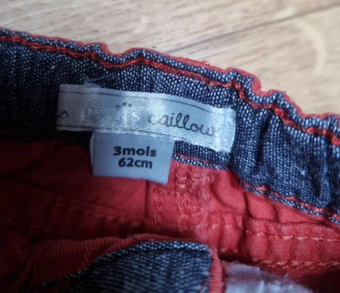pantalon garçon couleur brique les petits cailloux taille 3 mois - photo numéro 3