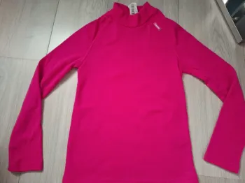 Sous pull de ski rose Wedze 10 ans