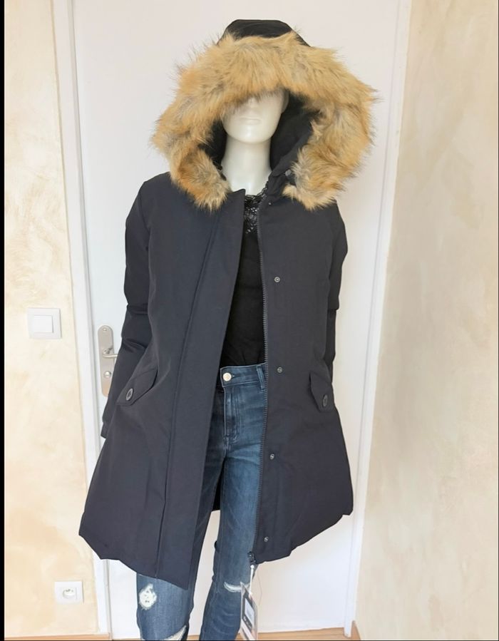 Parka femme Geographical Norway – Taille M / 38 – Bleu nuit – Neuf avec étiquette - photo numéro 5