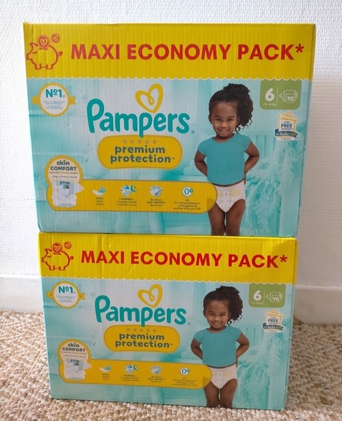 Couches Pampers premium taille 6