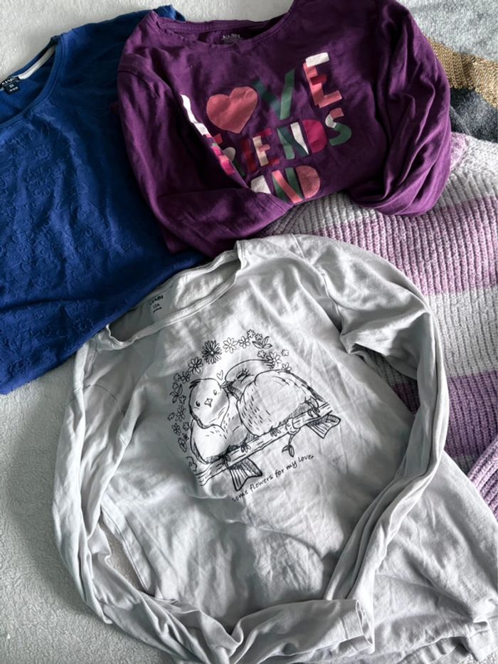 Grand Lot Vêtements Fille 12 ans - Pulls, T-shirts, Bonnets - Kiabi, Décathlon, In Extenso - photo numéro 2