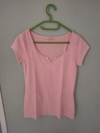 Tee shirt rose saumon t1
