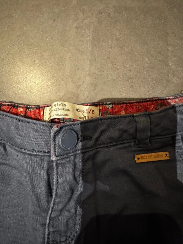 Short / Bermuda en jean - Zara girls - Soft Summer collection - Gris - 5/6 ans - photo numéro 2