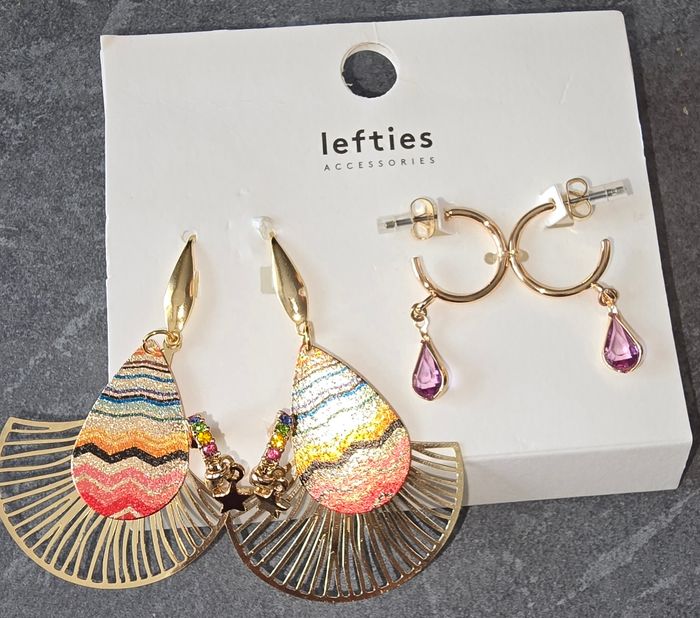 Lot de boucles d'oreilles ×3