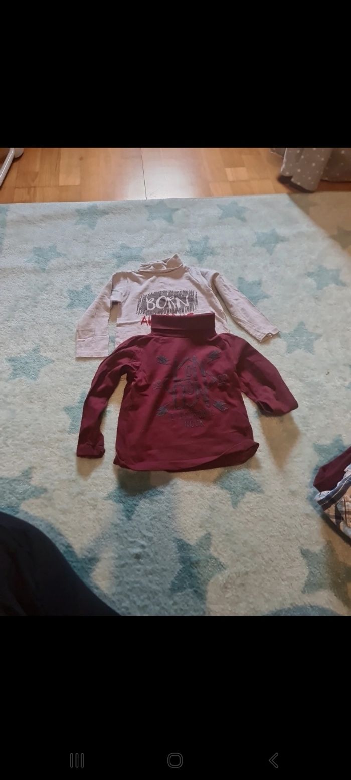 Lot de 2 col roulés