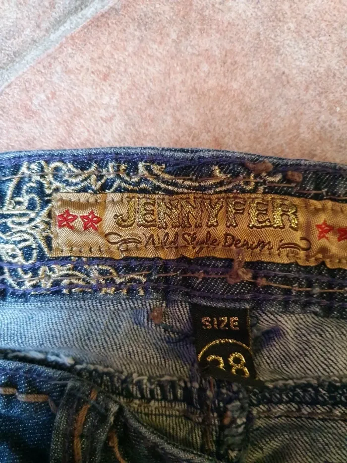 Jeans bleu régular @ - photo numéro 3