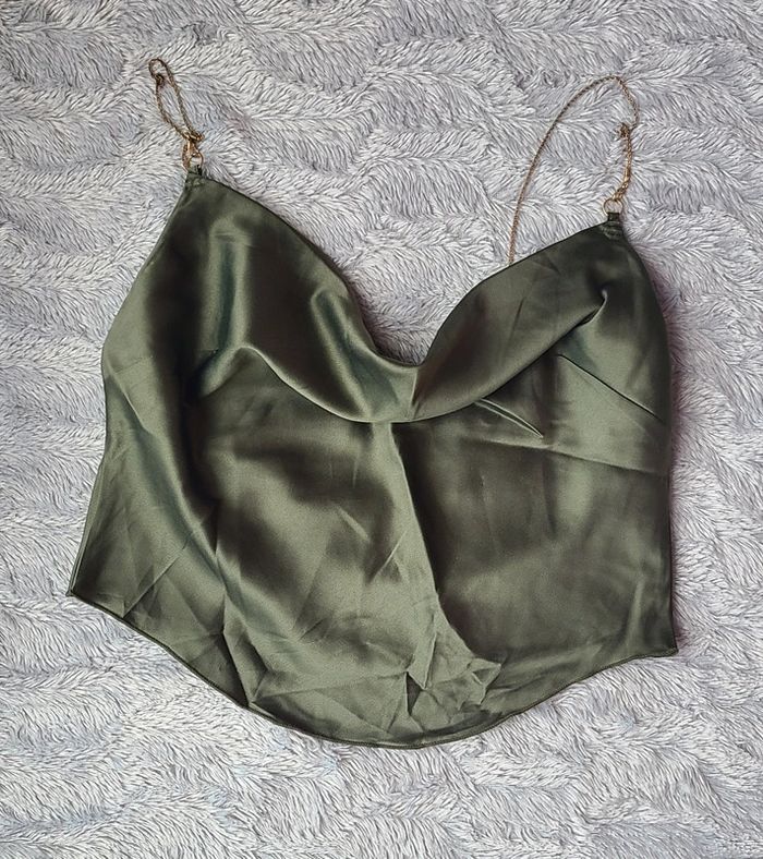 Crop top undiz M satin