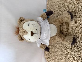 Doudou peluche ours Bert the Bear Pull blanc Lief