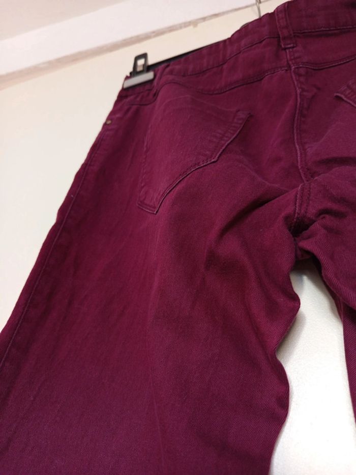 Jean Bordeaux en taille S de la marque ici et maintenant - photo numéro 16