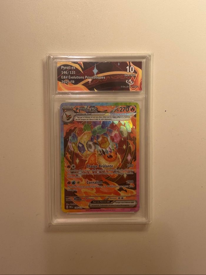 Carte gradé Pokémon Pyroli ex 146