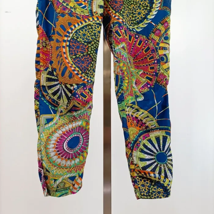 Pantalon fluide coloré imprimé mandala Daphnea Taille S A391 - photo numéro 3