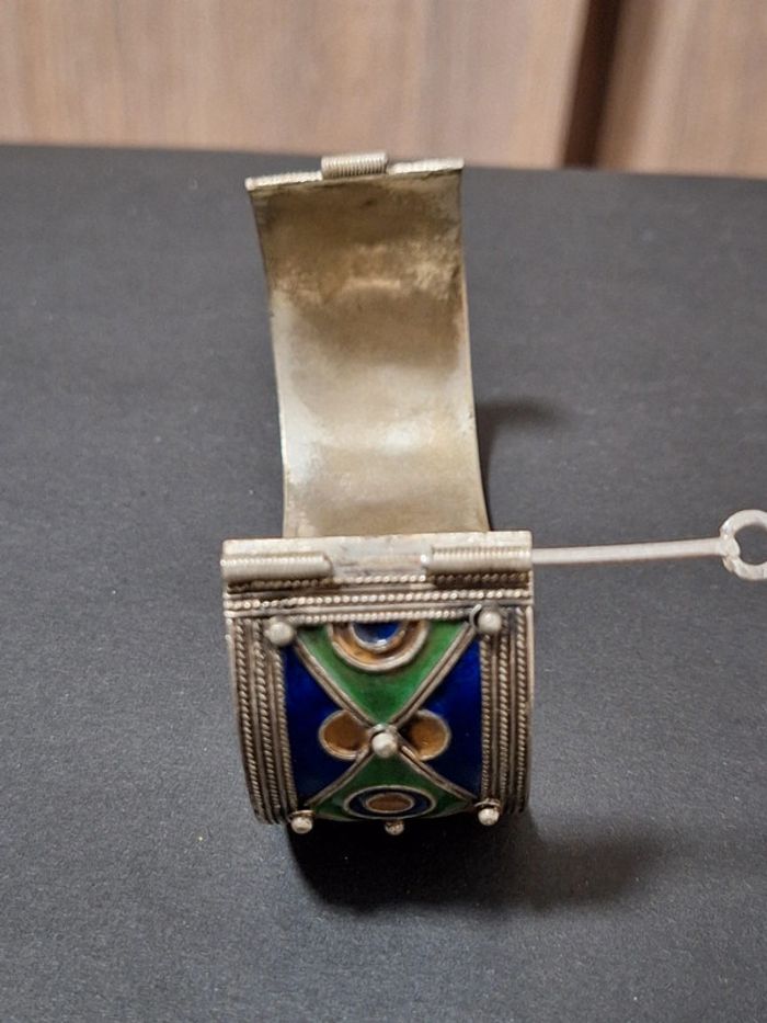 Manchette bracelet berbère ancien vintage - photo numéro 7