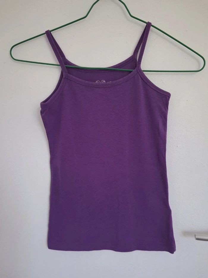 Debardeur violet fille 9 ans pepperts