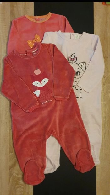 Lot de 3 pyjamas hiver 23-24 mois