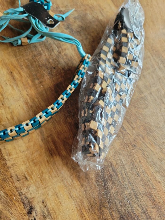 Lot collier perles Ras de cou large - photo numéro 5