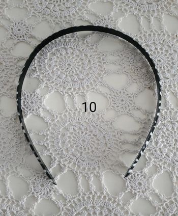 Serre-tête noir et blanc pour petite fille (1 acheté = 1 offert)