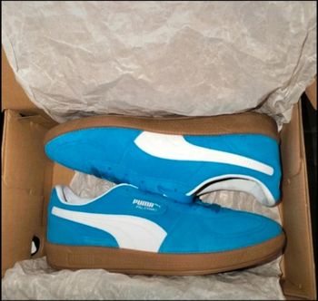 Baskets Puma Palermo bleues électriques neuves
