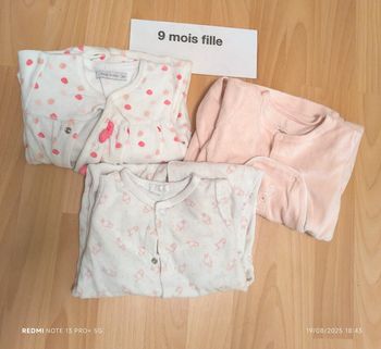 Lot de pyjamas ouverture devant