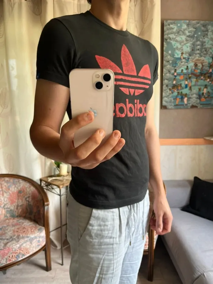 T-shirt adidas vintage motif tendance - photo numéro 2