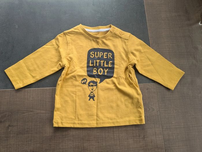Tee shirt super little boy 6 mois