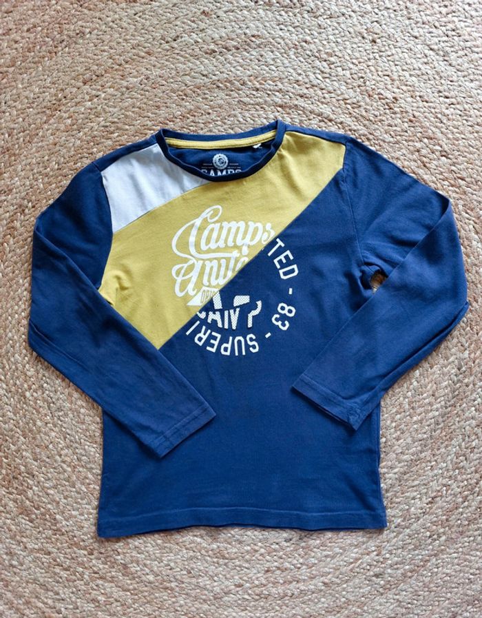 Lot de 2 t-shirts manches longues garçon 8 ans - photo numéro 2