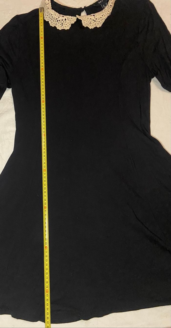 Robe mi-longue »New Look »noire et écrue - photo numéro 6