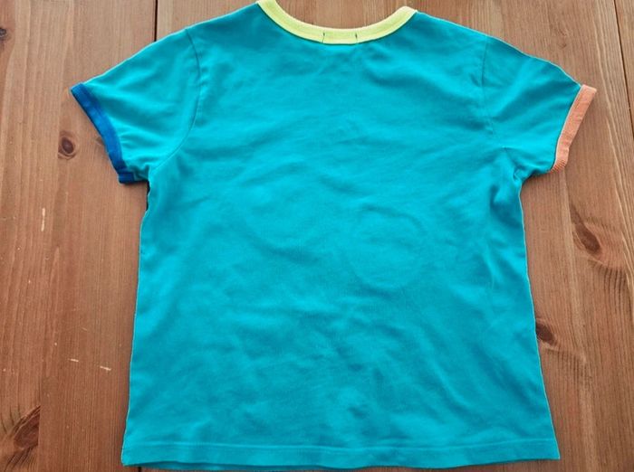 T.shirt manches courtes bleu / vert Du Pareil au même 5 ans - photo numéro 7
