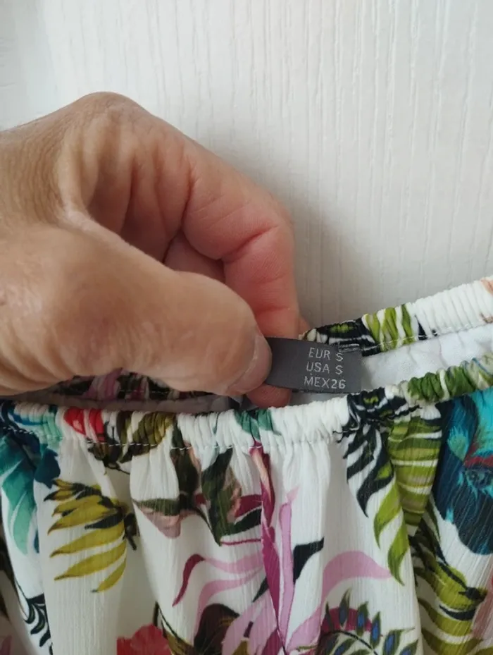 Top à volants fleurie Bershka S - photo numéro 6