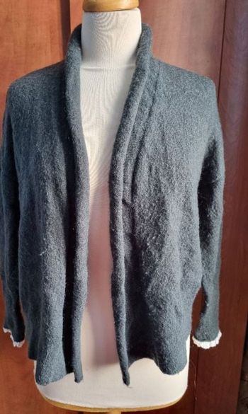 Cardigan vert foncé taille M