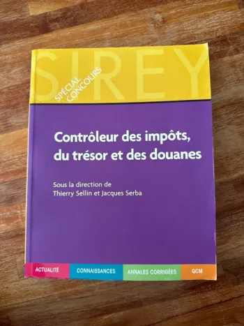 Livre contrôleur des impôts, du trésor et des douanes