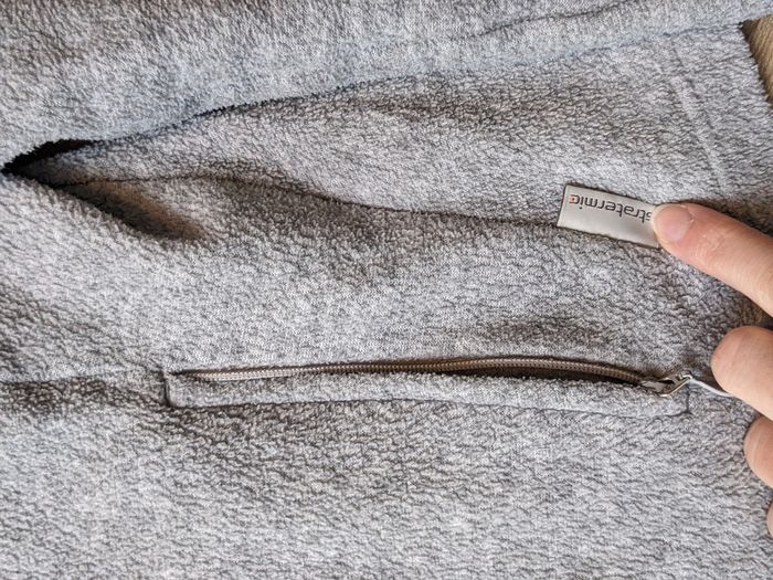 Polaire veste gris chiné decathlon taille XS/S - photo numéro 2