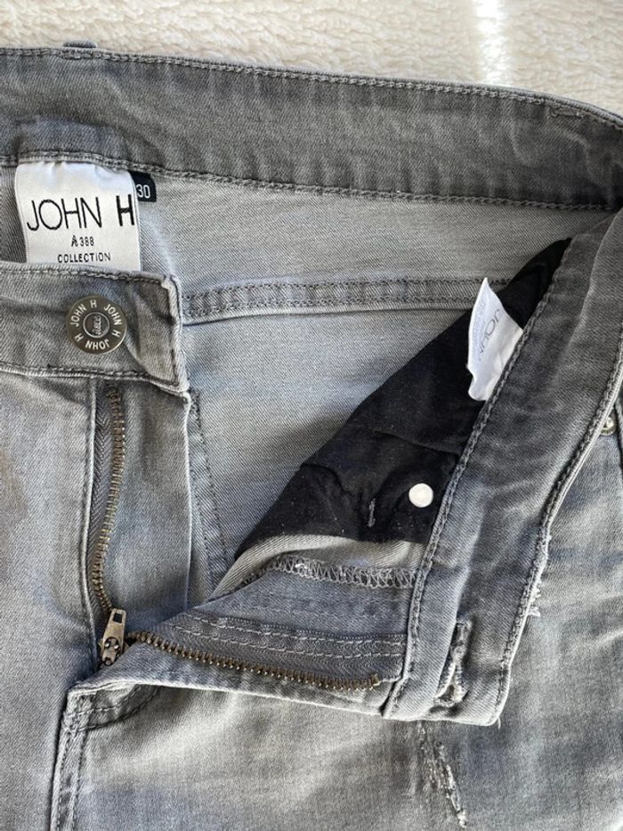 Jean troué gris John H - photo numéro 7