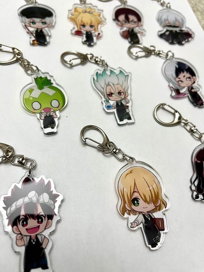 Lot de 10 portes clés « Dr Stone » neuf - photo numéro 2