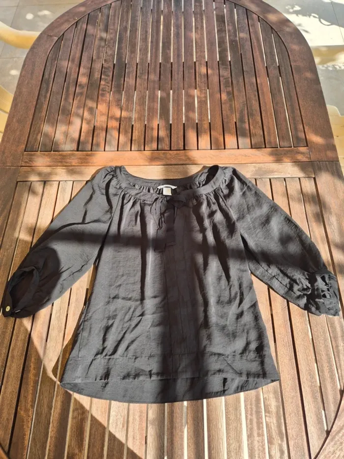 Blouse noire H&M T.34 - photo numéro 3