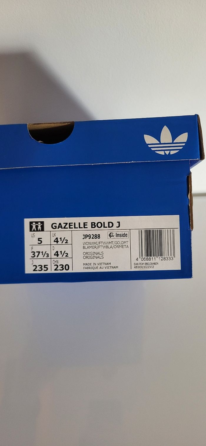 Adidas Gazelle Bold J - Taille 37 ⅓ - photo numéro 6