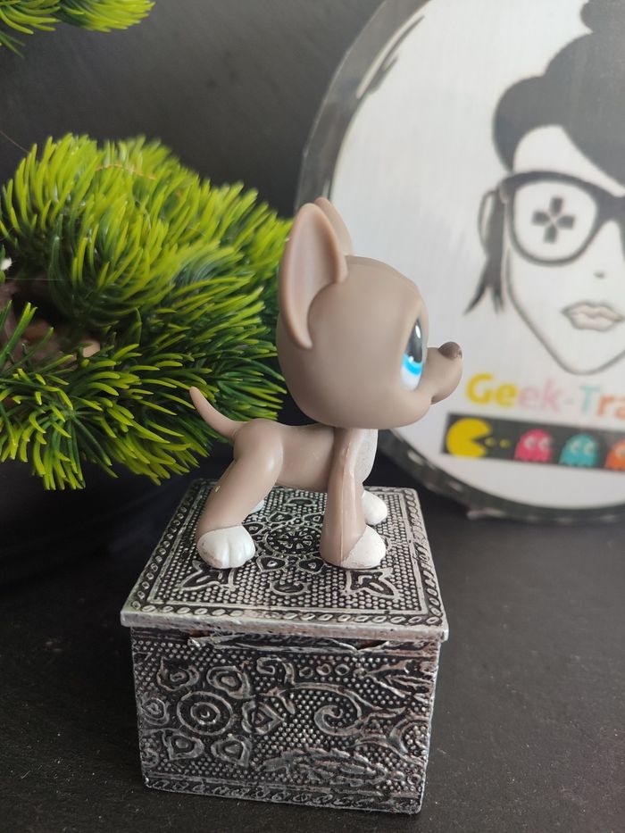 My Littlest Petshop Pet Shop LPS Authentic Authentique dog Great Dane 184 Blue - photo numéro 6