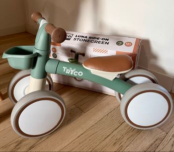 Draisienne porteur vert Luna Tryco - à partir de 12 mois