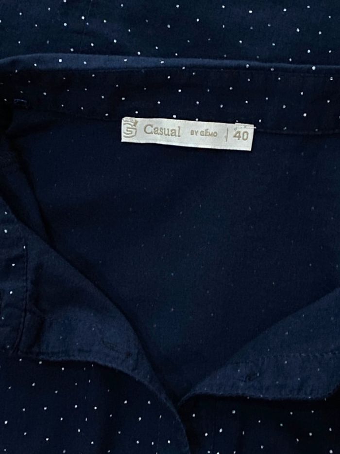 Chemise bleue Casual by Gémo - photo numéro 5
