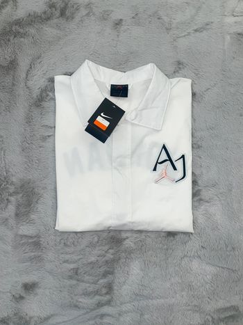 Chemise Jordan blanche logo brodé - Taille S