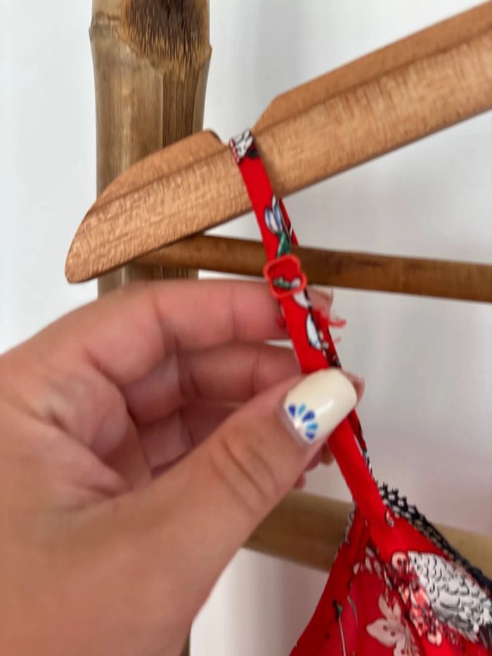 Débardeur rouge à motifs Promod taille S - photo numéro 7
