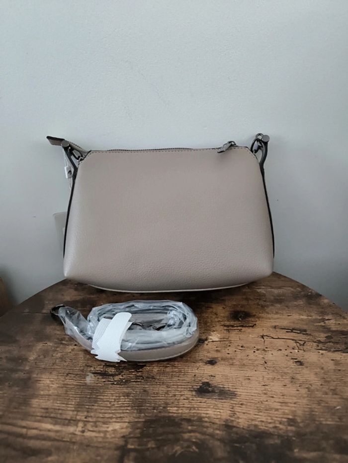 Sac Marina Galanti – Suédine et simili cuir beige  neuf - photo numéro 2